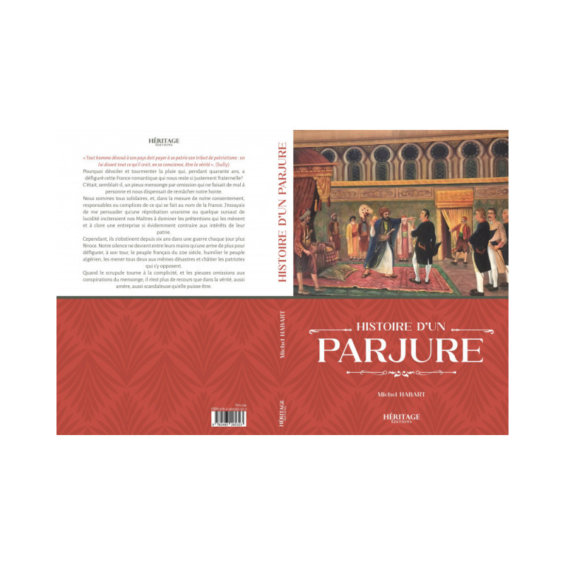 Histoire d'un parjure, de Michel Habart, Héritage éditions