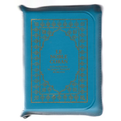 Le Coran (Arabe-Français) - Editions Sana - Format 16X11 Poche À Fermeture Éclaire - couverture BLEU