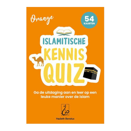 Quiz Connaissance sur l'Islam - 54 Cartes - Hadieth Benelux (Orange)