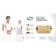 Hajj safe bag (ANTI-THEFT) with belt for Hajj & Umrah