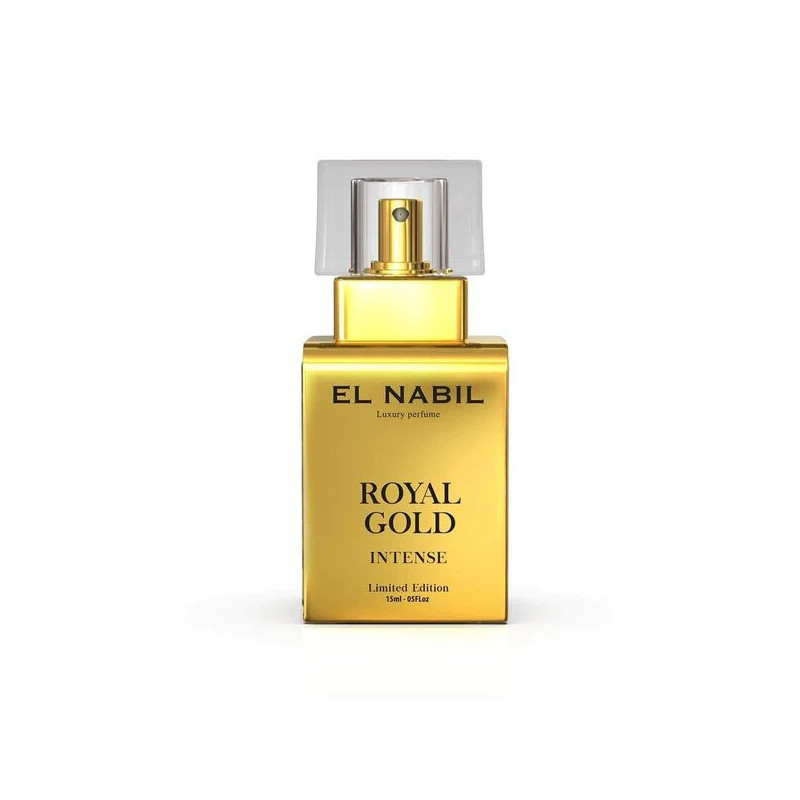 Parfum Intense Royal Gold El Nabil - Parfum concentré de France en Edition limitée, Mixte (15 ml)