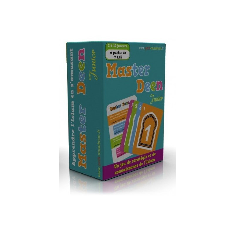 لعبة Master Deen 1 Card - نسخة جونيور - لعبة الإستراتيجية والمعرفة الإسلامية