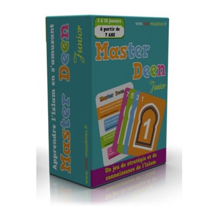 لعبة Master Deen 1 Card - نسخة جونيور - لعبة الإستراتيجية والمعرفة الإسلامية