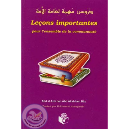 Important lessons for the whole community on Librairie Sana