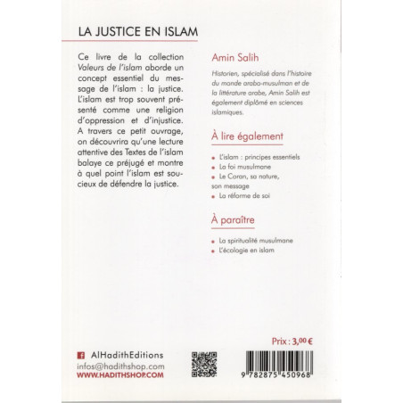 العدالة في الإسلام بالفرنسية