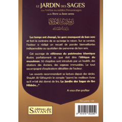 LE JARDIN DES SAGES  & les Vertus des nobles Personnages ou le Livre du Bon Sens d'après IBN-HIBBAN