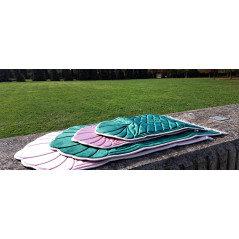 Thick and Soft Prayer Rug - LARGE size - GREEN colors