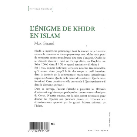 L'énigme de Khidr en Islam, de Max Giraud