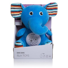 Elephant Plush Coranic Night Light Islatoys - Talking Comforter for Children