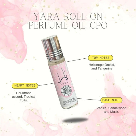 Yara Roll-On: Parfum pour Femme sans Alcool