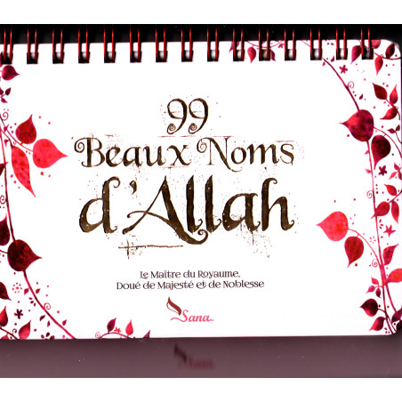Livre chevalet 99 Beaux Noms d'Allah