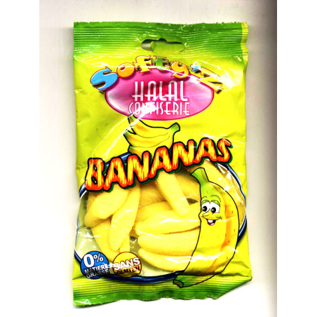 الحلوى: حلويات سوفتيز الحلال (الموز)