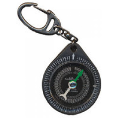 Qibla compass keychain (Kaaba direction)