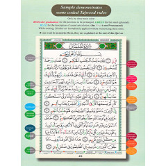 Tajweed Qur'an, with meaning translation in English