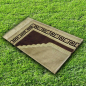 Luxury velvet prayer rug - clay brown color