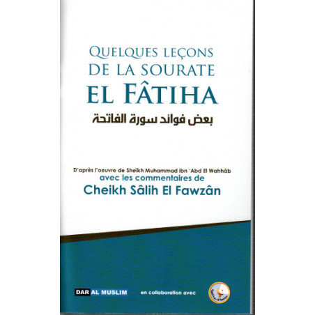Quelques leçons de la sourate El Fâtiha