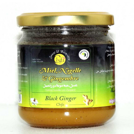 Miel, Nigelle & Gingembre (Black Ginger) - 250g - Chifa