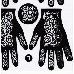 Tatouage éphémère avec le henné pour mains (Lali)