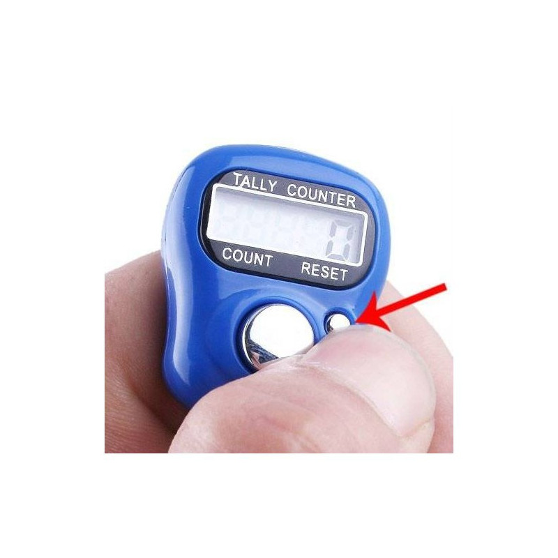 Chapelet Electronique / Finger Counter Bleu CIEL
