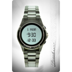 Al Fajr Round Watch, Model WR-02 (Stainless Steel Watch)