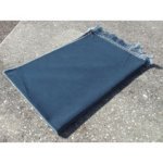 Plain Color Luxury Velvet Prayer Rug - SLATE BLUE