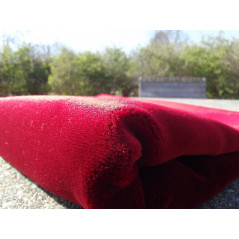 Plain color Luxury Velvet Prayer Rug - SPAIN RED