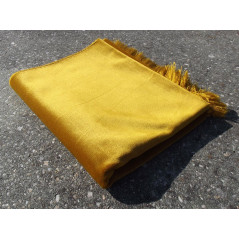 Plain Color Luxury Velvet Prayer Rug - GOLDEN YELLOW