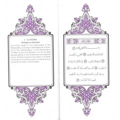 Le saint coran, avec traduction des sens en Français par Muhammad Hamidullah, Coran Hafs Format de Poche, (Arabe-Français)