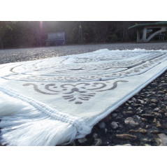 Thick & large size prayer rug - GRAY COLOR