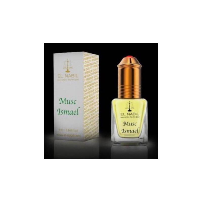 El Nabil Musc Ismael– Parfum concentré sans alcool pour homme- Flacon roll-on de 5 ml