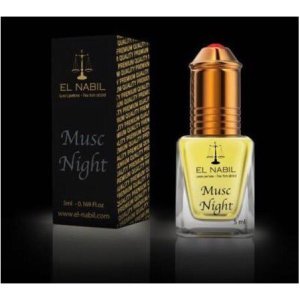 El Nabil Musc Night– Parfum concentré sans alcool pour homme- Flacon roll-on de 5 ml