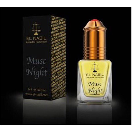 El Nabil Musc Night– Parfum concentré sans alcool mixte- Flacon roll-on de 5 ml